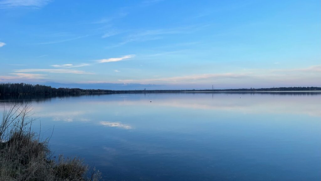 Foto mit Blick über den Cospudener See